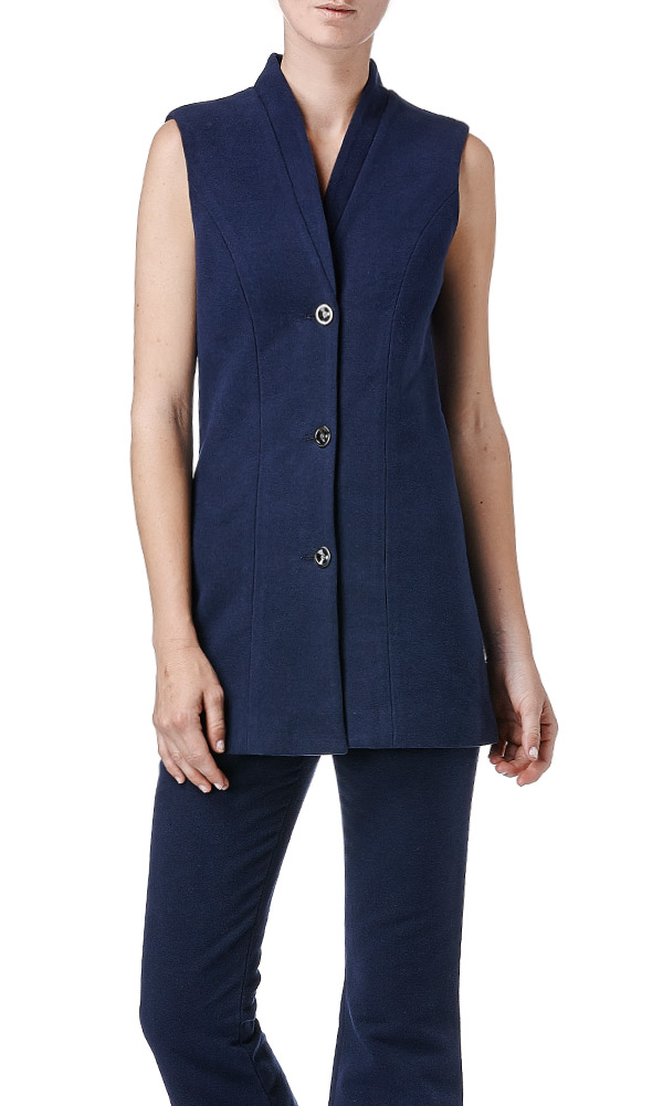 Navy blue vest